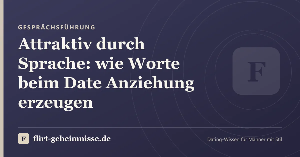 Gesprächsführung: Attraktiv durch Sprache: wie Worte beim Date Anziehung erzeugen